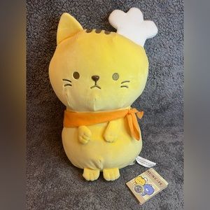 Yamani Nyan Cafe Tenchou 14" Plushie Neko Kawaii NWT cat